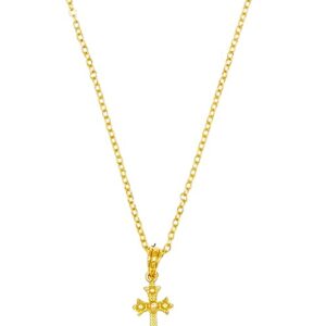 RAMDEV ART FASHION JEWELLERY Religious Lord Jesus Crusifix Cross Gold Plated Pendant Necklace Chain For Men And Women