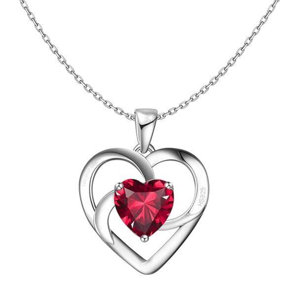 HighSpark 925 Silver Stylish Love Knot Heart Pendant Necklace For Women | 92.5 Sterling Silver & Stunning Shine | Lovely Gift - Image 2