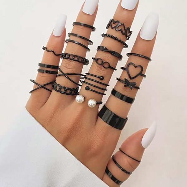 Shining Diva Fashion Set of 22 Latest Stylish Rings for Women and Girls