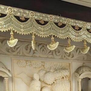 Divyakosh Toran for Door Entrance | Luxury Festoon/Latest Bandanwar | 38 Inch | Elegant Golden Color, Premium for Main Entrance | 1 Pc Door Toran