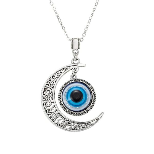 kelistom Turkish Evil Eye Pendant Necklace for Women Men Rope Chain Evil Eye Necklaces Amulet for Protection, Health and Good Luck - Image 5