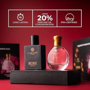 Carlton London Exquisite Fragrance Duo | perfume set for couple gift pack | Long-Lasting Perfumes