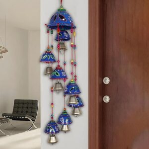 Kuber Industries Rajasthani Design Handcrafted Hanging Windchimes