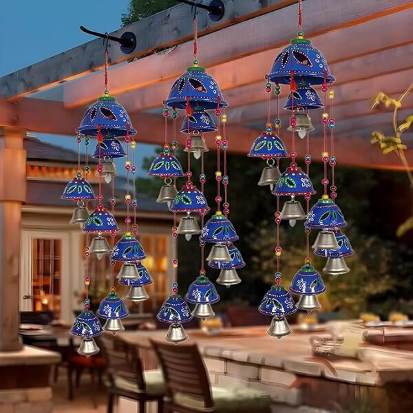 Kuber Industries Rajasthani Design Handcrafted Hanging Windchimes - Image 3