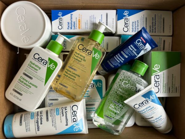 collection of CeraVe skincare products. CeraVe is a well-known brand that focuses on products formulated with ceramides to help restore and maintain the skin's natural barrier.